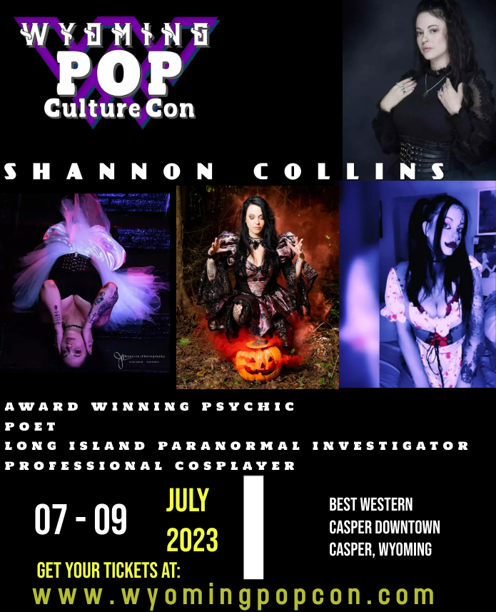 Shannon Collins – Professional Cosplayer, Poet, Psychic, and Paranormal pro